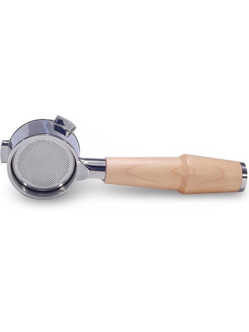 KNODOS Bottomless Portafilter 54MM Breville Compatible Maple Handle&Naked 18-21G